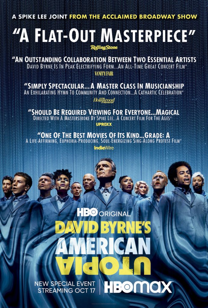 Omslaget til filmen David Byrne's American Utopia